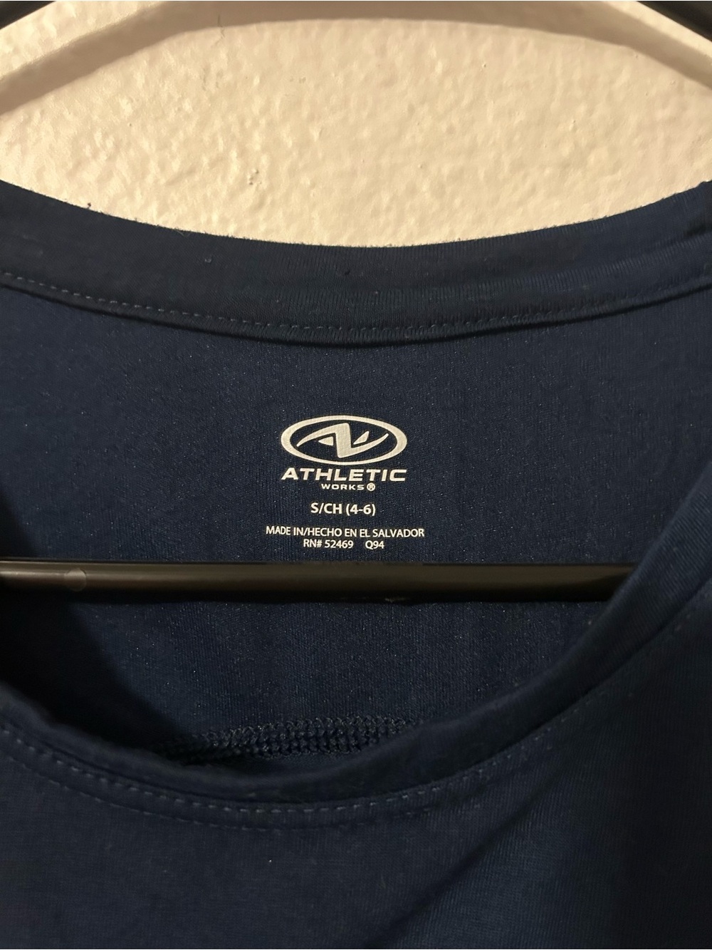 Navy Sleeveless Performance Tank Top - Picture 2 of 5